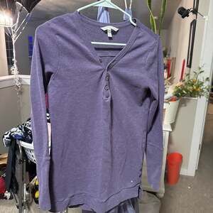 Victoria's Secret purple Henley Long Sleeve Thermal Top